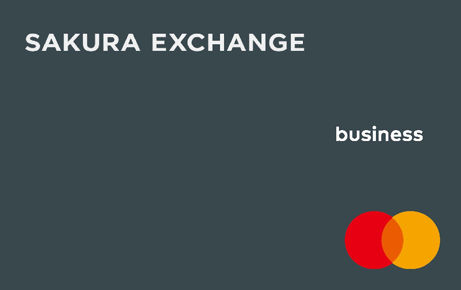 SAKURA EXCHANGE Business Mastercard