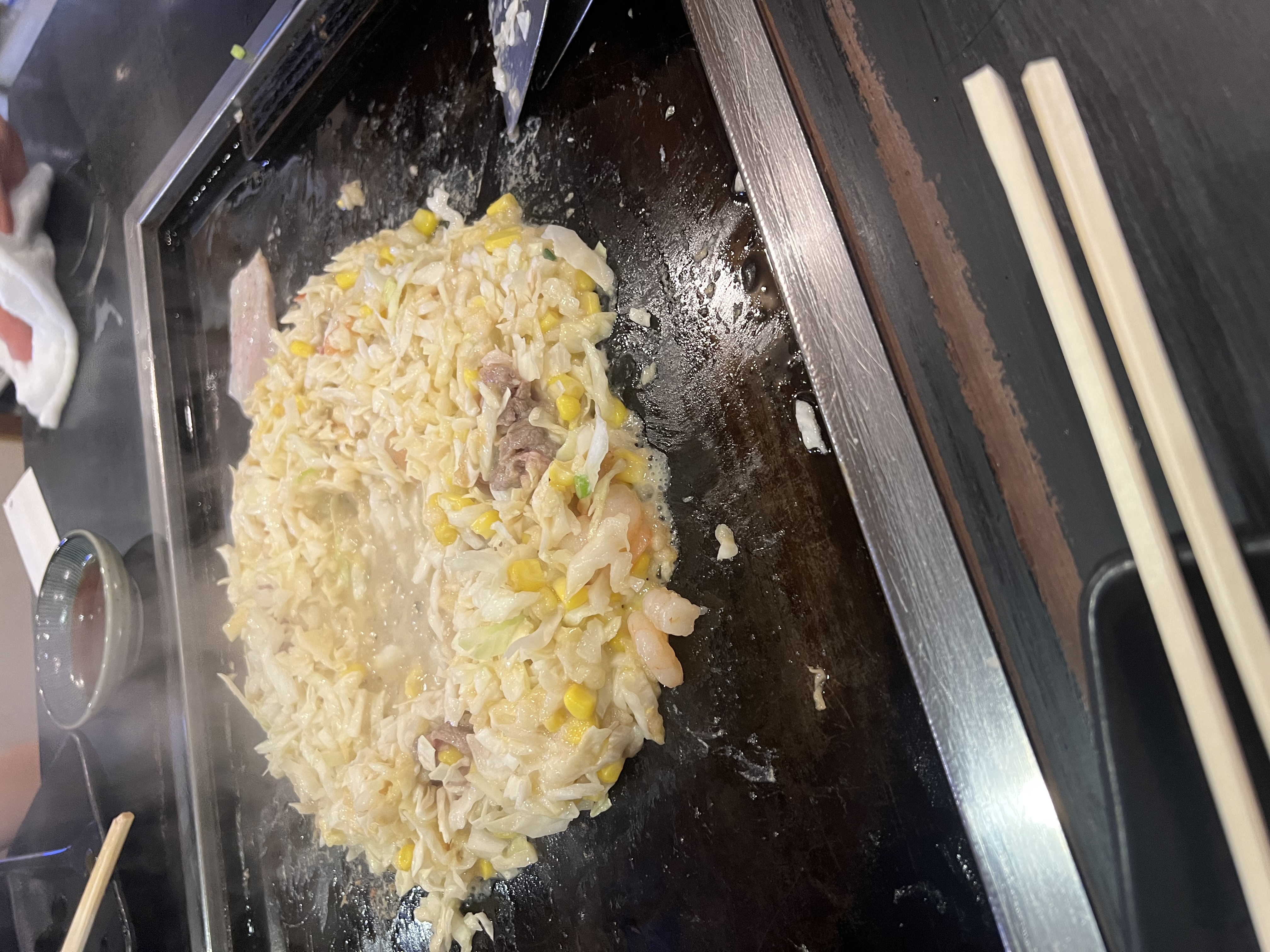 月島のもんじゃ焼き